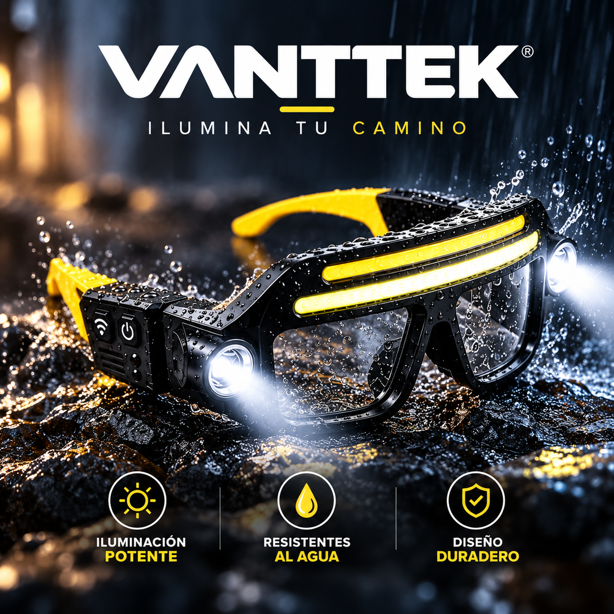 Gafas LED manos libres